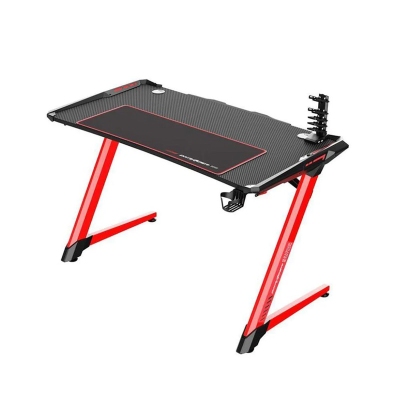 DXRacer E-Sports Carbon Fiber Gaming Desk - Black/Red - طاولة